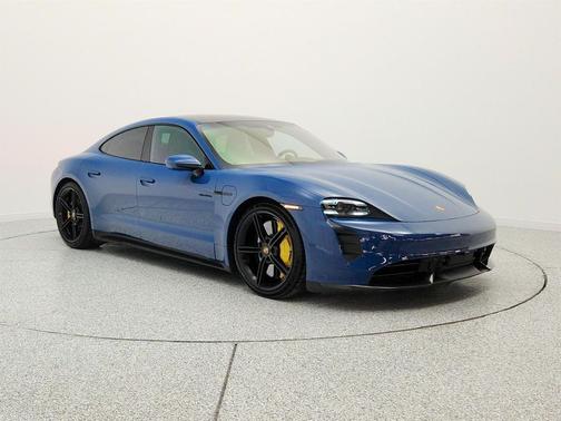 Neptune Blue 2021 Porsche Taycan Turbo S