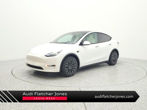 Pearl White Multi-Coat 2020 Tesla Model Y Long Range Dual Motor All-Wheel Drive