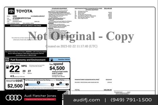 2023 Toyota GR86 Base