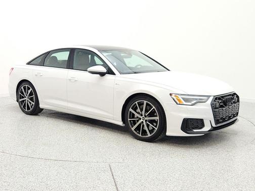 Glacier White Metallic 2025 Audi A6 55 Premium Plus