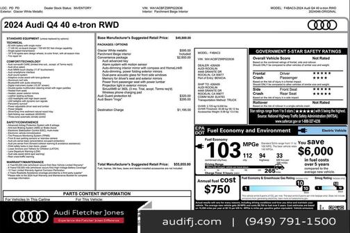 2024 Audi Q4 e-tron Premium 40 RWD
