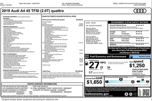 2019 Audi A4 45 Premium