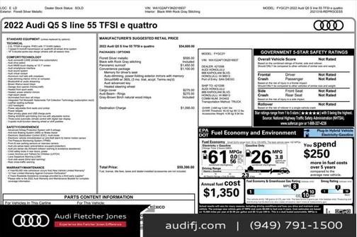 2022 Audi Q5 55 S line Premium