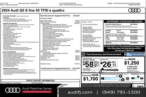 2024 Audi Q5 55 S line Prestige