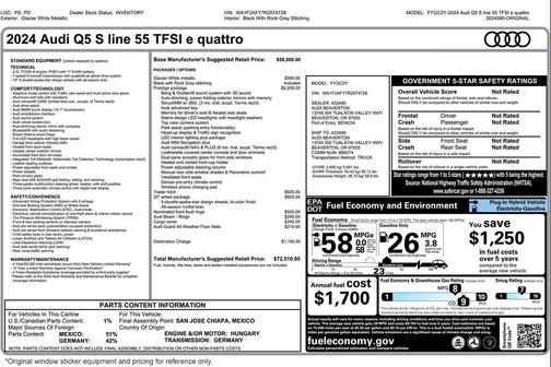 2024 Audi Q5 55 S line Prestige