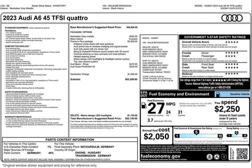 2023 Audi A6 45 Premium Plus