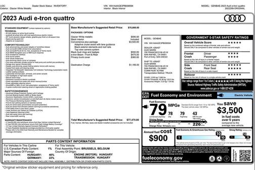 2023 Audi e-tron Premium quattro
