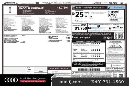 2023 Lincoln Corsair Standard