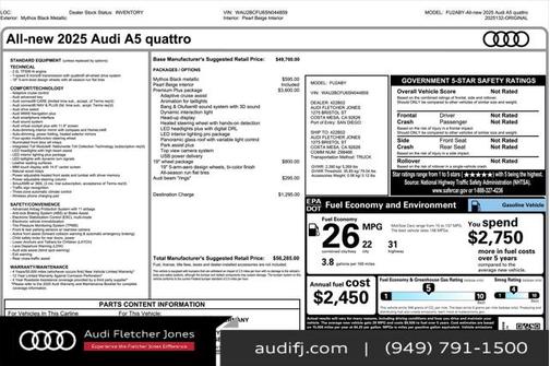 2025 Audi A5 Premium Plus