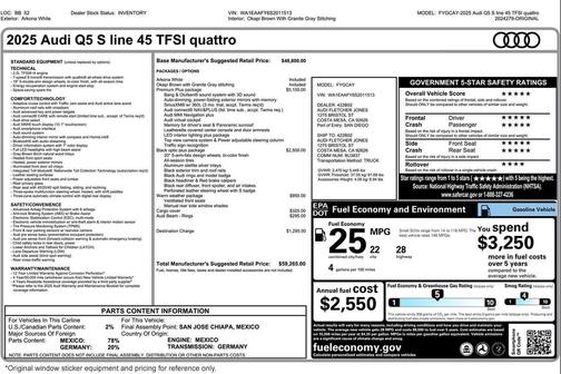 2025 Audi Q5 45 S line Premium Plus