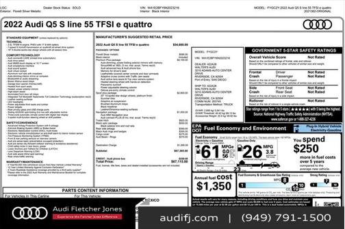 2022 Audi Q5 55 S line Premium Plus
