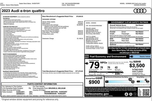 2023 Audi e-tron Premium quattro