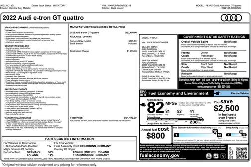 2022 Audi e-tron GT Premium Plus