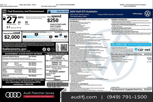 2024 Volkswagen Golf GTI 2.0T S DSG