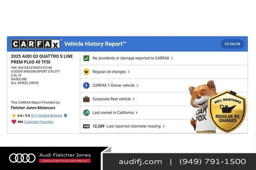 2025 Audi Q3 45 S line Premium Plus