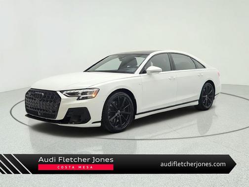 Glacier White Metallic 2023 Audi A8 L 55 TFSI quattro Tiptronic