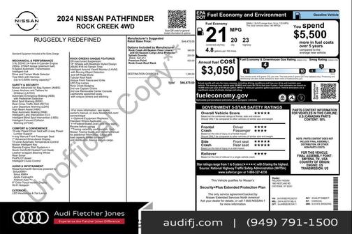2024 Nissan Pathfinder Rock Creek 4WD