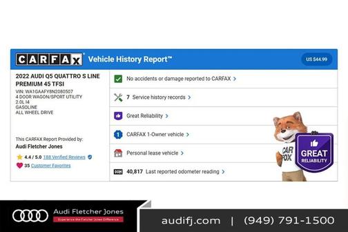2022 Audi Q5 45 S line Premium