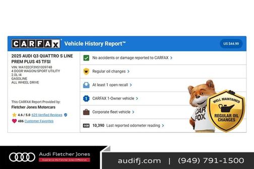 2025 Audi Q3 45 S line Premium Plus