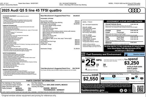 2025 Audi Q5 45 S line Premium