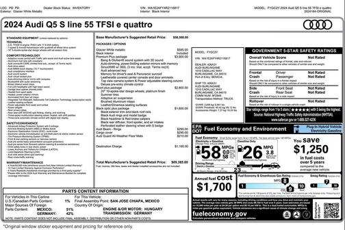 2024 Audi Q5 55 S line Premium Plus