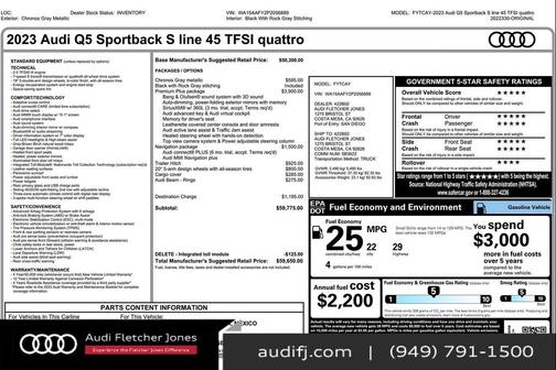 2023 Audi Q5 45 S line Premium Plus