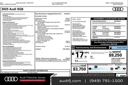 2025 Audi SQ8 4.0T Premium Plus