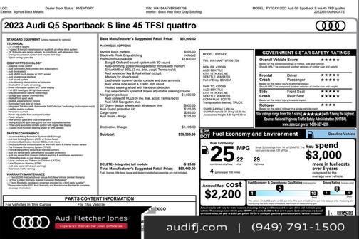 2023 Audi Q5 45 S line Premium Plus