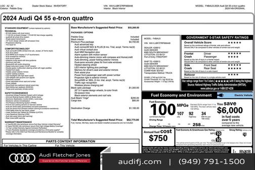 2024 Audi Q4 e-tron Premium Plus 55 quattro