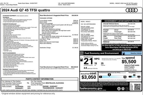 2024 Audi Q7 45 Premium Plus