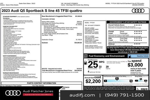 2023 Audi Q5 45 S line Premium