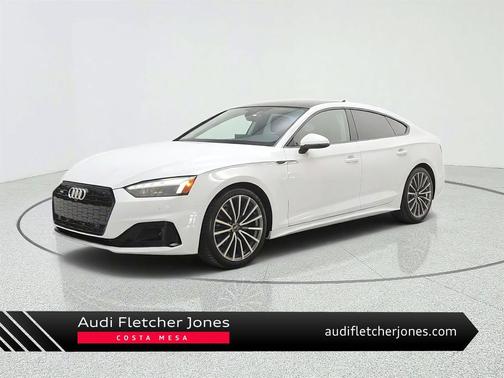 Glacier White Metallic 2023 Audi A5 Sportback Premium Plus