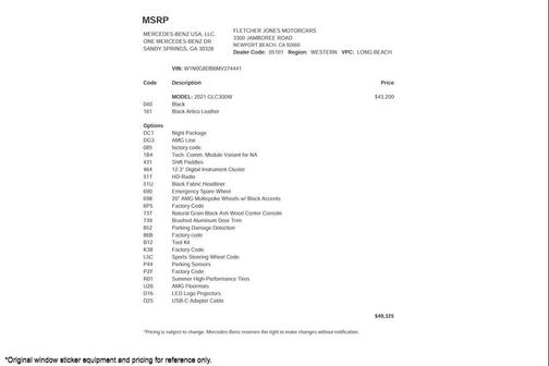 2021 Mercedes-Benz GLC 300 Base