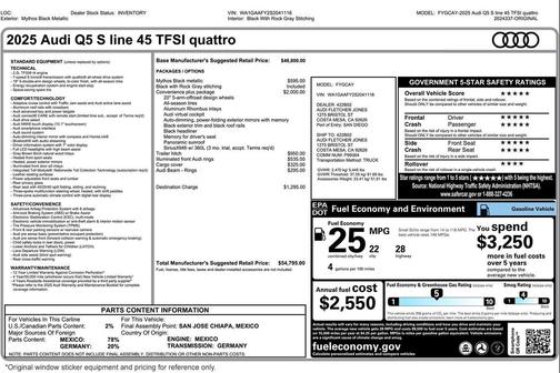 2025 Audi Q5 45 S line Premium