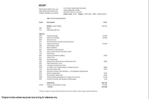 2022 Mercedes-Benz C-Class Sedan