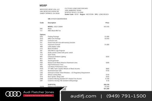 2022 Mercedes-Benz C-Class Sedan