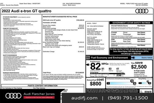 2022 Audi e-tron GT Premium Plus