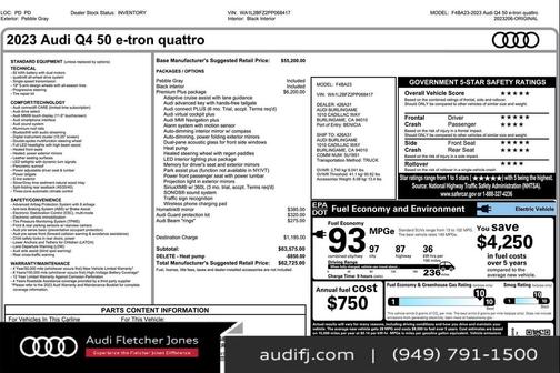 2023 Audi Q4 e-tron Premium Plus 50 quattro