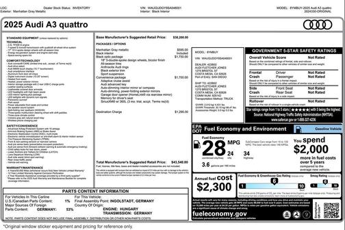 2025 Audi A3 Premium