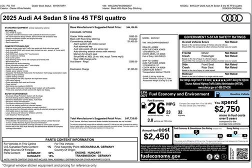 2025 Audi A4 45 S line Premium