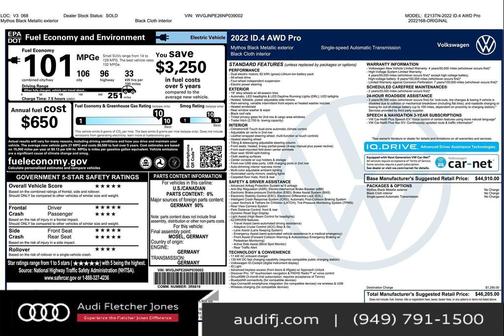 2022 Volkswagen ID.4 AWD Pro