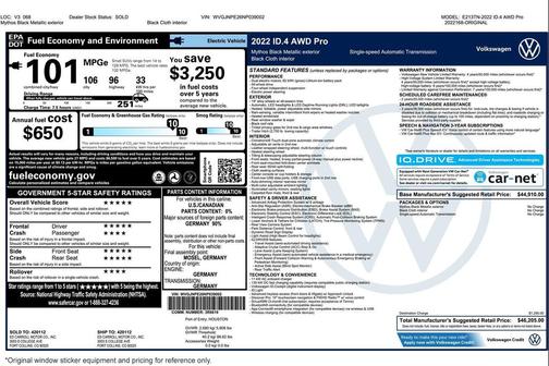 2022 Volkswagen ID.4 AWD Pro