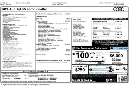 2024 Audi Q4 e-tron Premium Plus 55 quattro