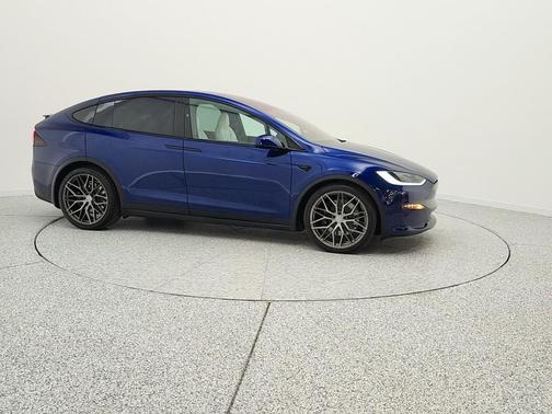 Deep Blue Metallic 2024 Tesla Model X Long Range