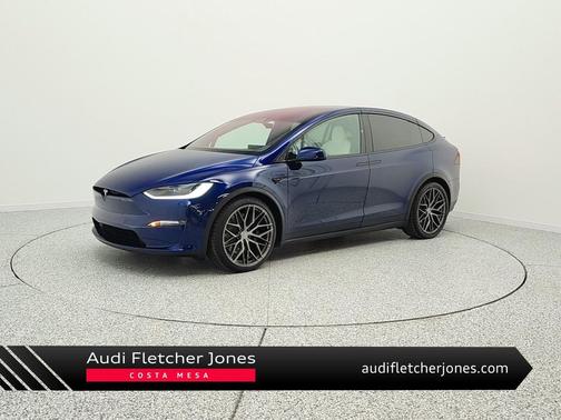 Deep Blue Metallic 2024 Tesla Model X Long Range