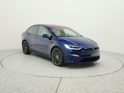 Deep Blue Metallic 2024 Tesla Model X Long Range