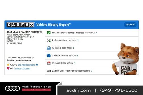 2023 Lexus RX 350 Premium