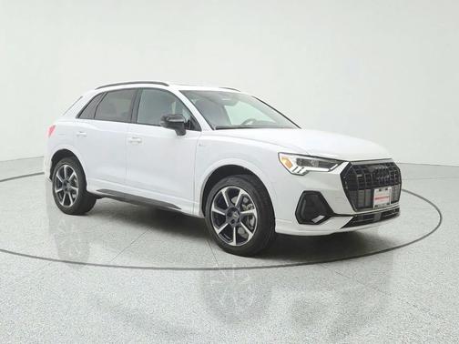 Glacier White Metallic 2025 Audi Q3 45 S line Premium Plus