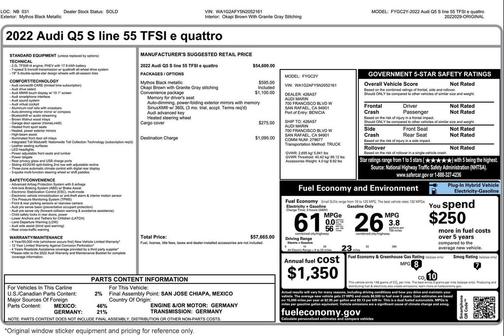 2022 Audi Q5 55 S line Premium