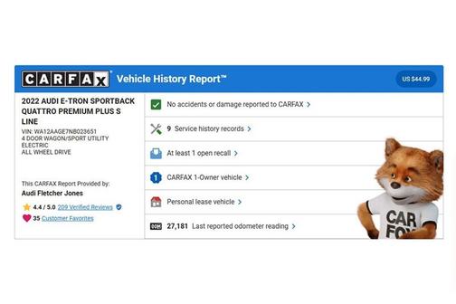 2022 Audi e-tron Sportback S line Premium Plus